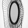 Wallity WM-015 Espejo Decorativo Metal Negro 69 x 8 x 60 cm